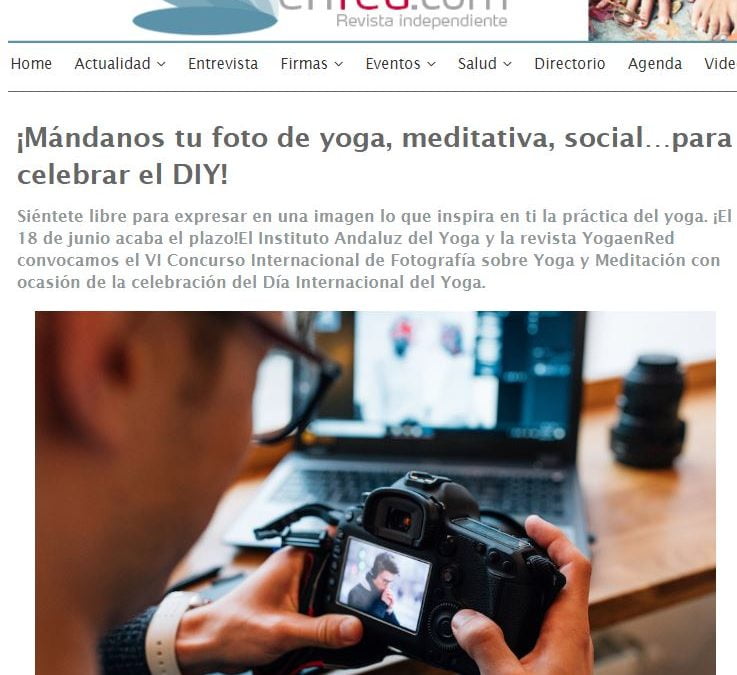 En Yoga en Red: “¡Mándanos tu foto de yoga, meditativa, social…para celebrar el DIY!”