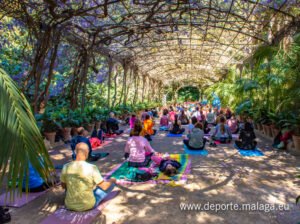 Yoga en el Jardín Botánico de Málaga