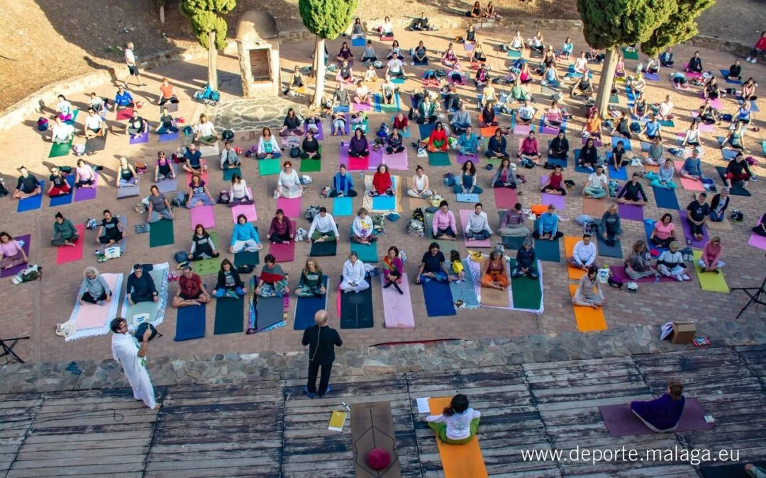 (Fotos y vídeo) Gracias por vuestra participación en “Yoga, una campanada por la paz”, 21 de octubre de 2023, Castillo de Gibralfaro, Málaga