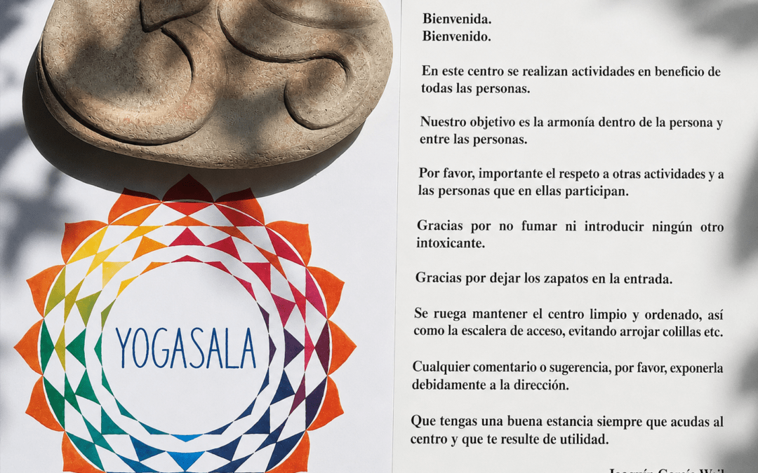 Decálogo a las puertas de un centro de yoga: ética, convivencia y armonía